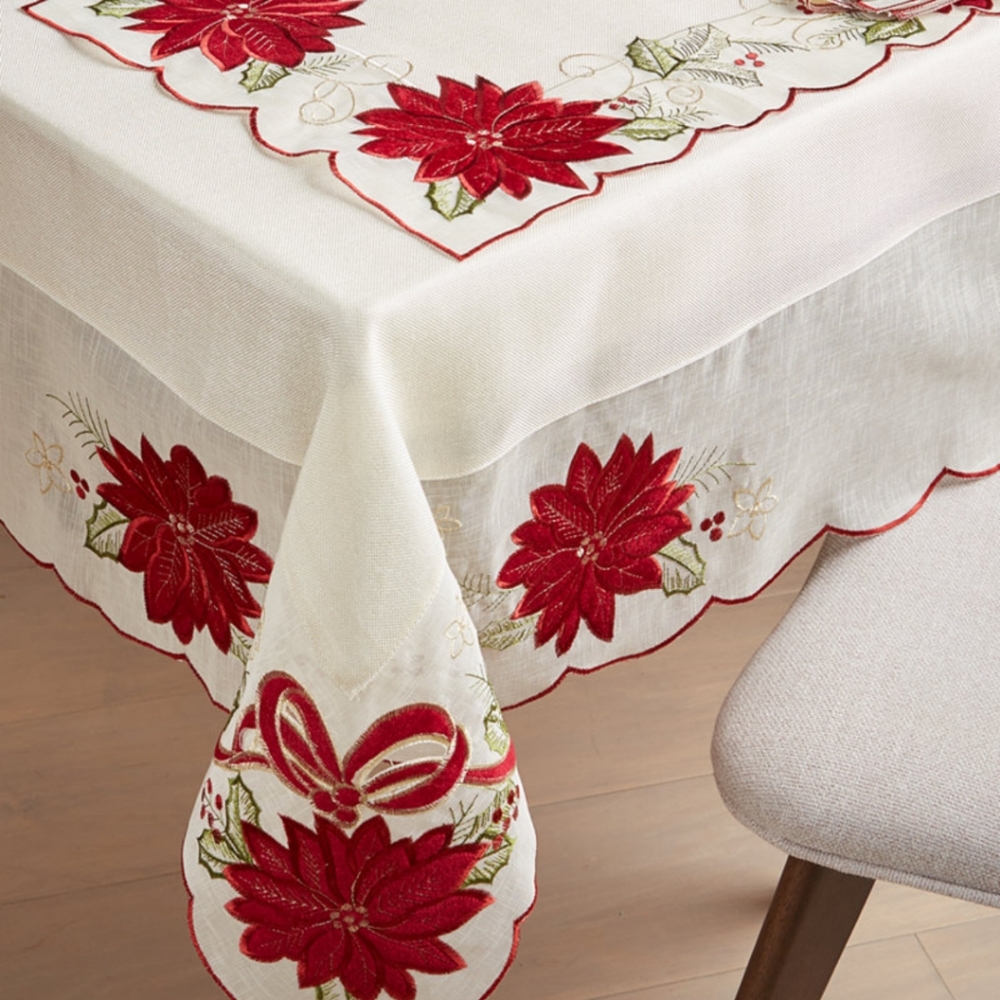 Poinsettia Table cloth